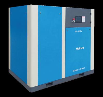 China Nairlee Hot Sale 75kw 100hp Lubricated Single Stage VSD Single Stage Permanent Magnet Screw Air Compressor with direct factory price for sale