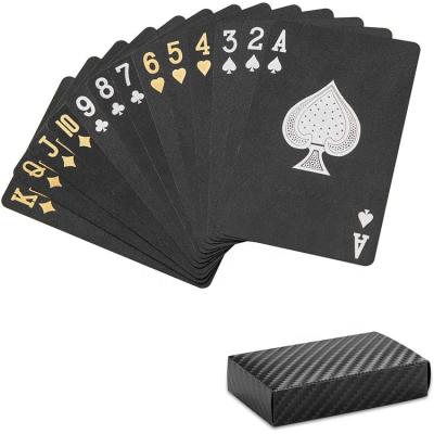 China Playing Card Novelty Design Black Diamond Professional Waterproof Plastic Standard Playing Card Packs for sale