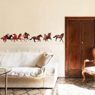 China Various Gift Decorative Kind Quality Wall Sticker Diy Shapes Horse Waterproof Stickers Pack for sale