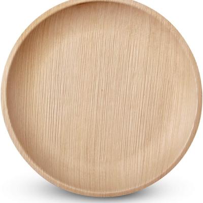 China A Nature Gift Uniquely Real Viable Different Party Picnic Large Eco Friendly Round Dishes for sale