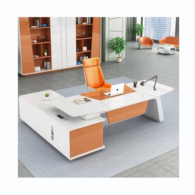 China Adjustable (height) lamborghini office desk Luxury office modern boss desk wooden paint manager desk for sale