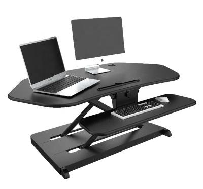 China Adjustable (height) Auto Electric Sit Stand Riser Computer Keyboard Tray for Office Office Furniture Office Desks for sale