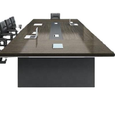 China Adjustable (height) China supplier high quality wooden conference table and chairs set conference table 10 seat mesa de reunio for sale