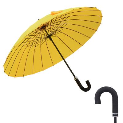 China Modern Manual Opening Vintage Style Old Fashion Discoloration in water 17 colors to choose from Straight custom 24k golf umbrella for sale