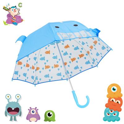 China Modern Little monster space traveler cartoon ins kid rain umbrella Three-dimensional umbrella for children for sale