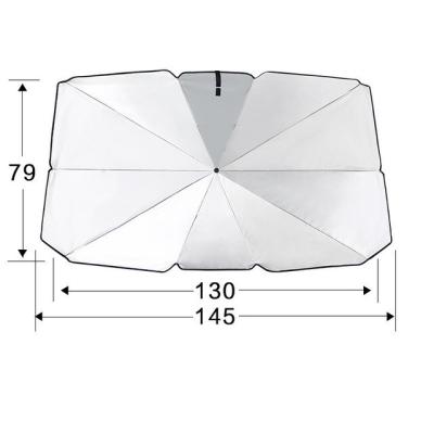 China Geometric New upgrade front windshield sunshade car window umbrella silver glue sunscreen protector umbrella front portable for car for sale