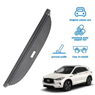 China Waterproof For Infiniti QX50 Retractable Parcel Rack Trunk Organizer Tail Box Trunk Cargo Cover Protect Privacy Auto Parts 2017-2021 for sale