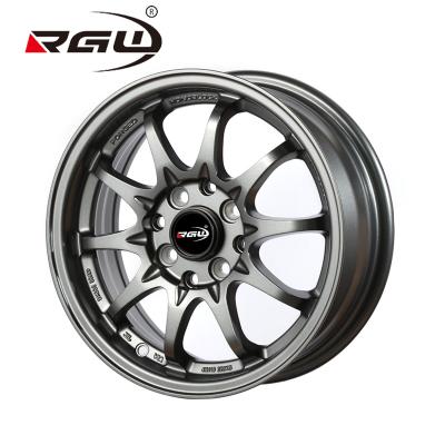 China Small PCD rims 4x100 or 4x114.3, aluminum alloy LH10 14 4 inch hole aluminum wheels for car for sale