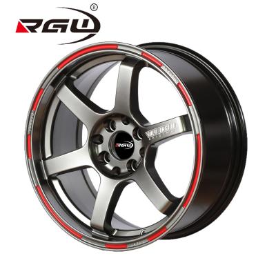 China 616 Rines Para Carro De Autos New Design Aluminum Car Wheel Rims TE37 15inch 8 Hook 8Hole 15*7 PCD 8*114.3 Alloy Wheels For Passenger Car for sale