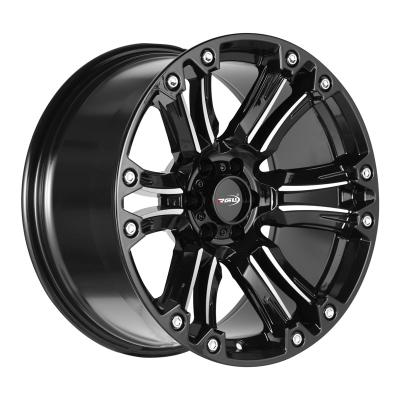 China Black Off Road Wheel Rims 6x114.3 6160 Holes 18x9 6 Aluminum Wheels 4x4 18 Inch for sale