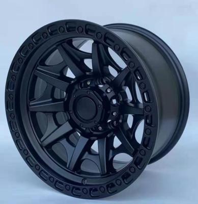 China 1040 Aluminum 16 Inch Black Hyper Rim For Aluminum Alloy Wheel 6 Hooks 6 Holes 16*8.5 PCD 6-139.7 16Inch Off Road Car Wheel for sale