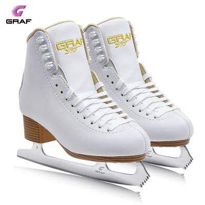 China GRAF U20 Strong Synthetic Cotton Fabric Leather Adjustable Ice Skating Shoes For Figure Skating for sale