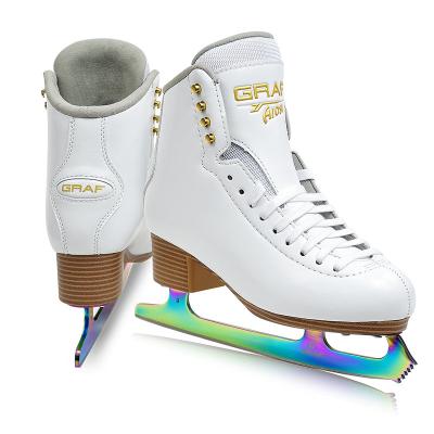 China Wholesale Strong Colorful Super Blade Fiber Stainless Steel Indoor Figure Skating Shoes for sale