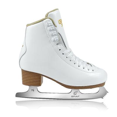 China GRAF U50pro Strong Stainless Steel Integrated Damp Breathable Outsole Velvet Inside Ice Skating Shoes For Rink for sale