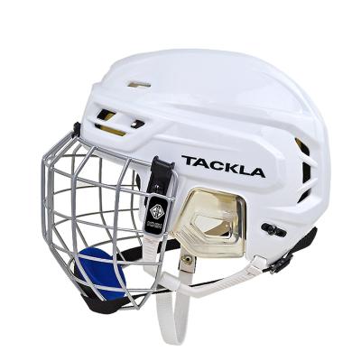 China TACKLA OEM/ODM Sports Safety Helmet Ice Game Strong Protector Hockey Helmet For Competition for sale