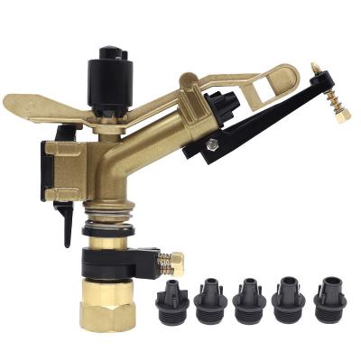 China Easily Install Swing Arm 1 Inch Agricultural Rain Gun Irrigation Sprinkler Lawn Garden Impact Sprinkler for sale