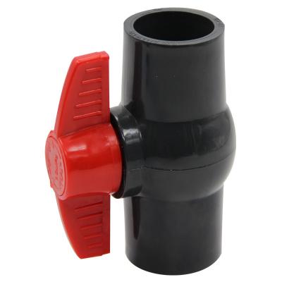 China Plastic Water Control PVC UPVC Ball Irrigation Faucet Thread Compact Plug Manual Sprinkler Valve 1/2