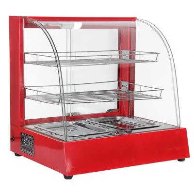 China Commercial Glass Food Warmer Display Glass Food Showcase for sale