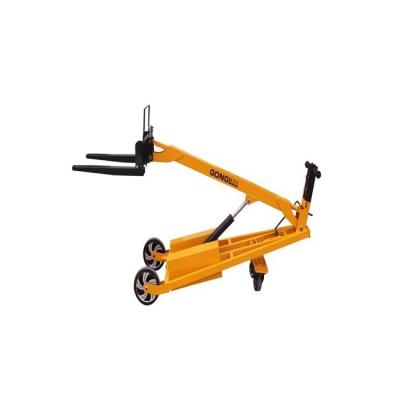 China Semi Electric Hotels Small Mobile Cargo Handing Pallet Fork Boom Loader for sale