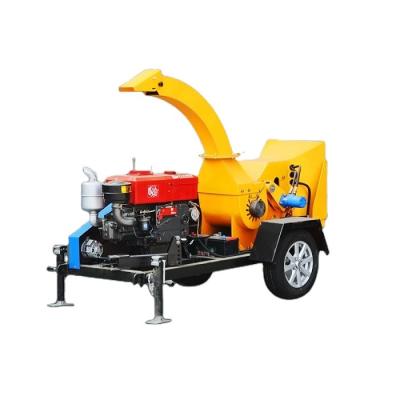 China Cultivate Forest Mobile Branches Machinery 25hp Tree Chipper Wood Shredder For Sale for sale