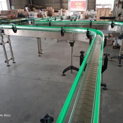 China Heating Automatic Stainless Chain Conveyor With High Speed for sale