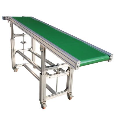 China Wear Resistant PU/PVC Automatic Belt Conveyor With Adjustable Speed ​​And Height for sale