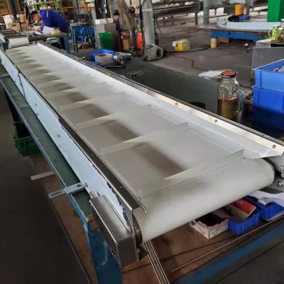 China Automatic Adjustable Plastic Heat Resistant Mesh Conveyor With Modular Guide And Motor for sale