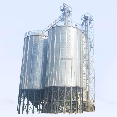 China 250 toneladas 300 toneladas de trigo farinha de milho armazenamento galvanizado silos de grãos de aço inoxidável à venda