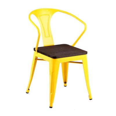 China Free Sample Moden Free Sample Memphis Style Stacking Red Leather Plastic Black Leg Low Orange Metal Restaurant Chair With Metal Legs for sale