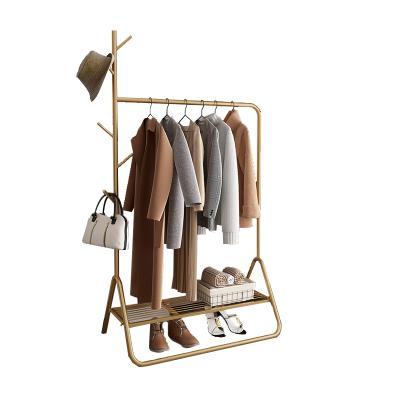 China Hot Selling Bedroom Metal Tree Hat Tree Metal Clothes Coat Hanger Floor Standing Coat Rack (Other) Adjustable Stable Rack Garment Rack for sale