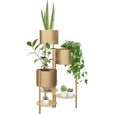 China 2021 Modern New Design Multi-Layer Plant Stand Flower Pot Metal Display Plant Rack for sale