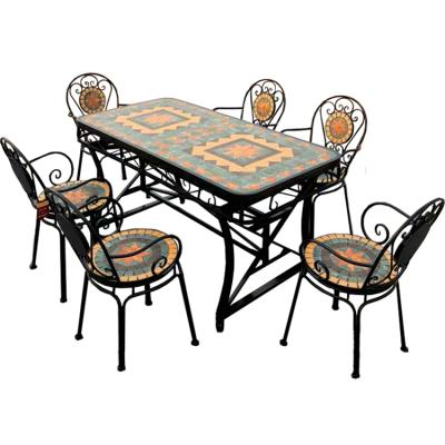 China Good Quality Waterproof Camping Set Luxury Outdoor Dining Yard Leisure Cafe Table And Chair for sale