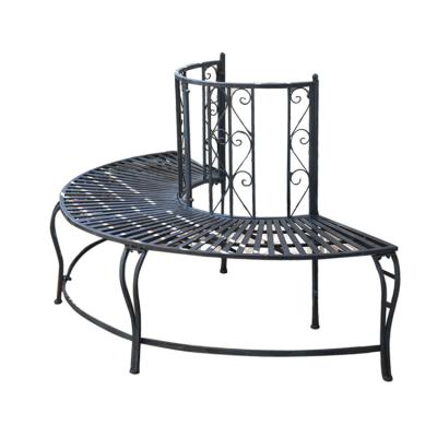 China Cozy Park Garden Community Street Home Use Black Comfortable Outdoor Long Chair for sale