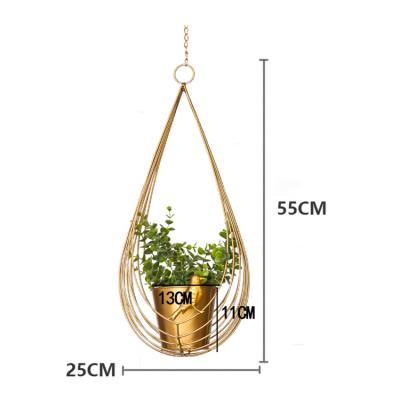 China Metal Material Modern Home Manufacturer China Decorative Hanging Indoor Planter for sale