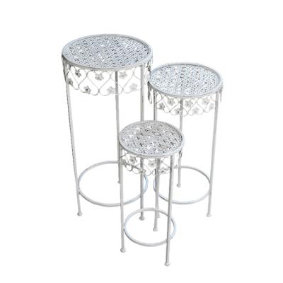 China Hot Sales Weather Resistant Plant Weather Resistant Metal Material Display Flower Stand Plant Stand for sale