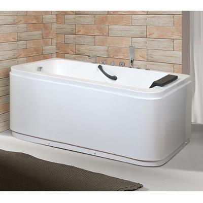 China Eco - Friendly Bath Hotel Material Modern Deep Bathtubs Soaking 2 Person Freestanding Bathtub for sale