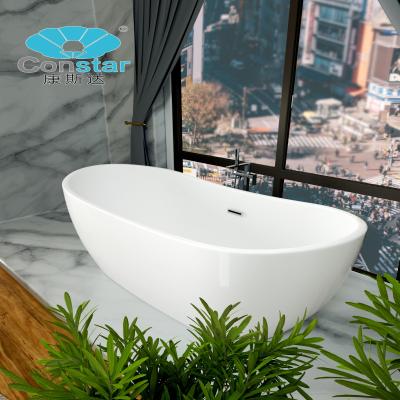 China 1300 Bath Goods Cheap Freestanding Oval Tub Pedestal Tub Adult Corner Bathtub for sale