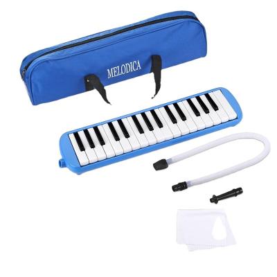 China Hot Selling ABS Blue 32 Key Melodica With Soft Bag For Beginners Piano Pinca for sale