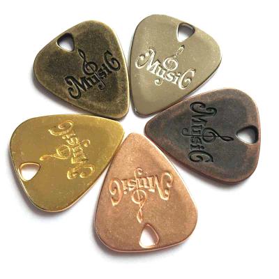 China GUITAR Stainless Steel Electric Guitar Pick Zinc Alloy Picks For Mid Size Bass Electric And Acoustic Guitars for sale