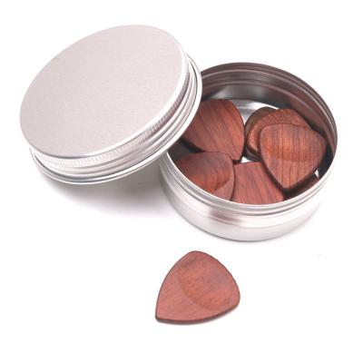 China GUITAR Guitar Picks Wooden Plectrums with Storage Box Holder for Bass Electric Acoustic Guitars 10pcs for sale