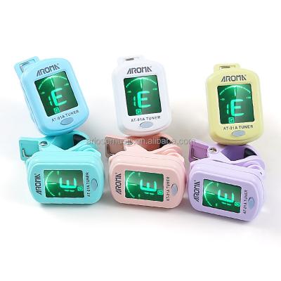 China GUITAR Macarone Color Digital LCD Display Guitar Tuner and Metronome for Bass Guitar Accessories 360 Degree Rotate One Clip Guitar Tuner for sale