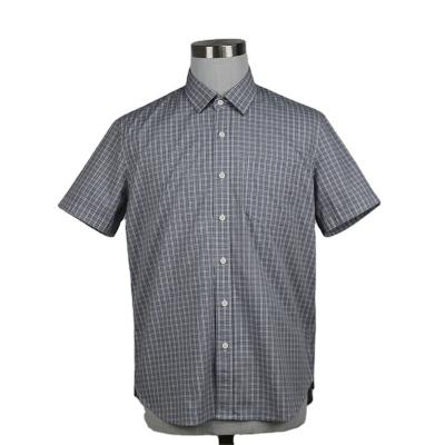 China Fashion Breathable Mens Short Sleeves Turn Down Collar Classic Mens Short Sleeve Shirt for sale
