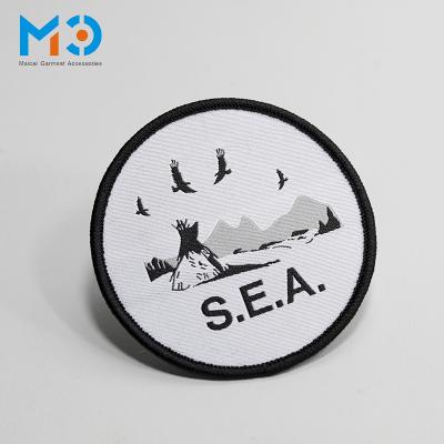 China Sustainable Custom Made 100% Cotton Woven Labels Patch,Can Be Custom Made With Your Brand Name And Logo Ideal For Garment Designers for sale