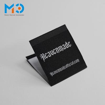 China Sustainable Custom Printed Logo Clothing Labels,Wholesale Flexible Neck Size Wash Care Label for sale