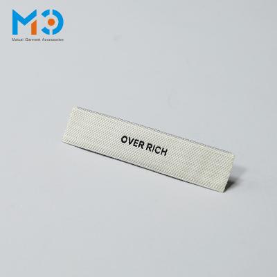 China Sustainable Wholesale Custom Embroidered Logo Cheap Clothing Damask Woven Label for sale