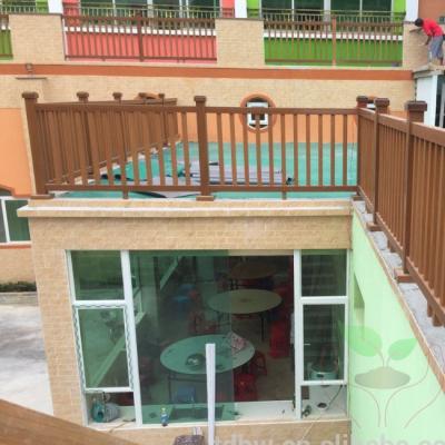 China balcony stair/deck/porch fencing outdoor wpc railing for park for sale