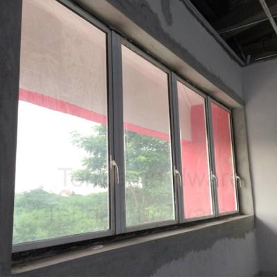 China Magnetic Casement Window Screen Aluminum Frame With Simulated Bars for sale