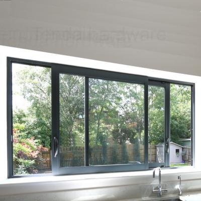 China Thermal Magnetic Cutoff Screen Windows Balcony Window Aluminum Sliding Sliding Glass for sale