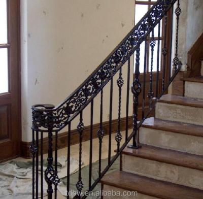 China Staircase/decorative terrace/balcony porch railing wrought iron metal fence handrailing for sale