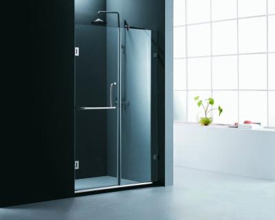 China Easy Clean Glass Shower Door With Stainless Steel Fitting for sale